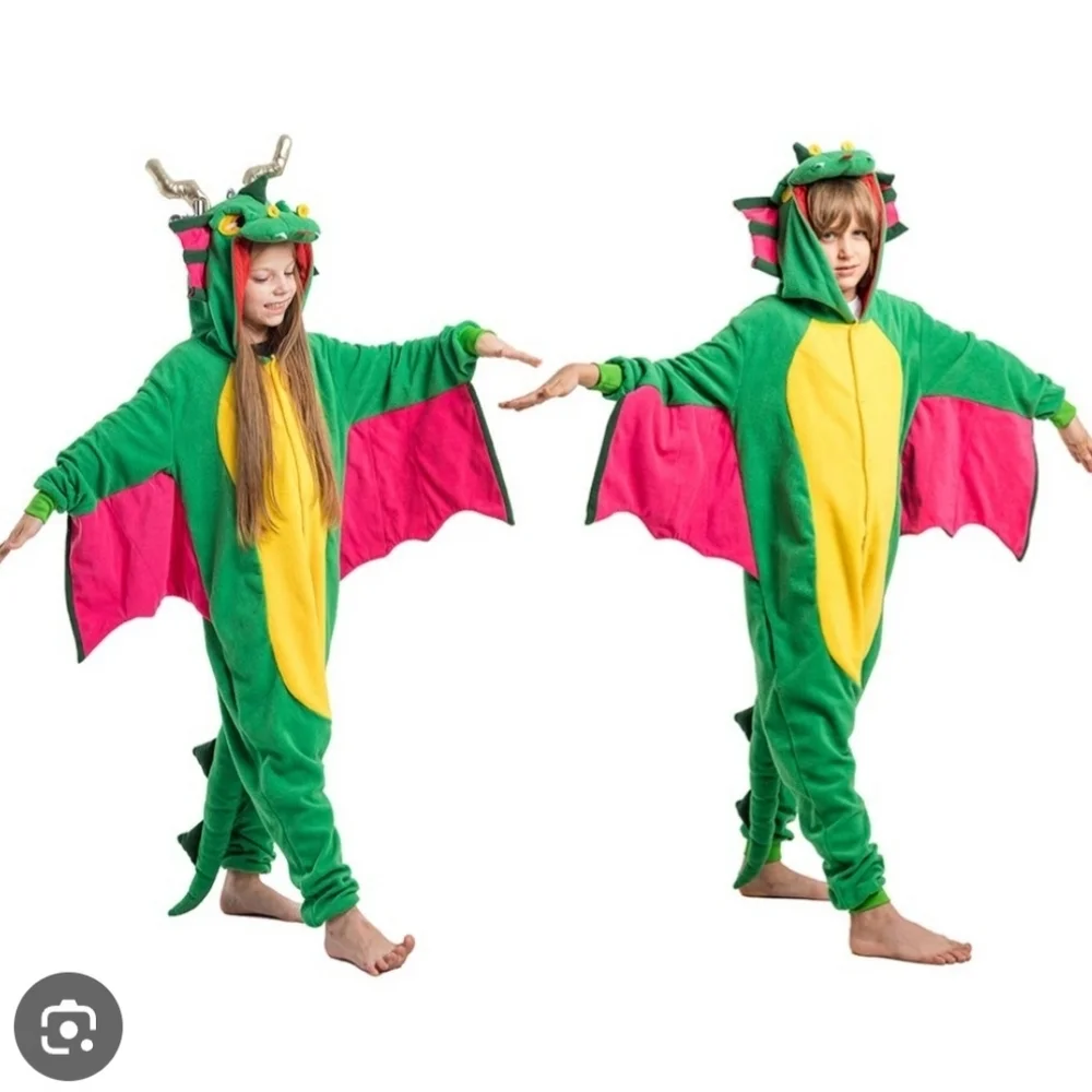 Green Dragon Kids Costume Size L